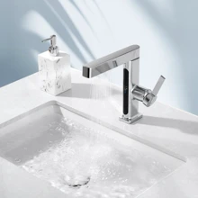Смеситель для раковины Lefton Single-Hole Pull-Out Faucet with Temperature Display-BF2206 Chrome: Назначение Для раковины