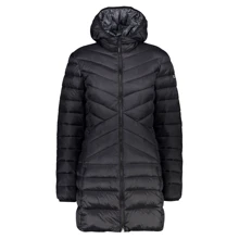 Куртка CMP Woman Coat Zip Hood 39Z0506-U901 42 (34) черная зимняя с капюшоном: Сезон Зима