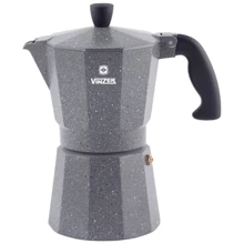 Кавоварка гейзерная Vinzer Moka Granito на 3 чашки (89397): Колір сірий