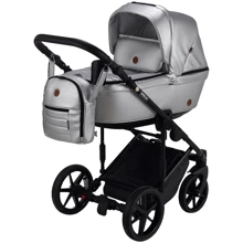 Коляска 2 в 1 Adamex Amelia ECO SM-13 серебро (перламутр) (624853): Тип коляски Универсальная коляска (2-в-1)