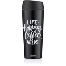 Термокружка Ardesto Coffee Time 450 мл черная (AR2645BC): Объем, л 0.45