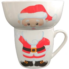 Набір дитячого посуду Limited Edition SANTA 2 ін. (YF6038): Матеріал фарфор