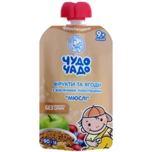 Чудо-Чадо мюсли фруктово-ягодное DP 90 г: Тип Хлопья