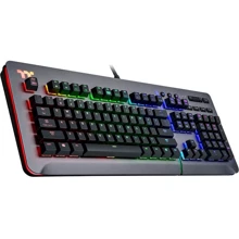 Клавиатура Thermaltake Level 20 RGB Titanium Cherry MX Speed Silver Space Gray (KB-LVT-SSSRRU-01): Подключение проводное