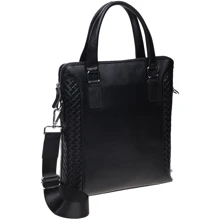 Чоловіча сумка через плече Borsa Leather чорна (k19117-2-black): Стать Чоловік