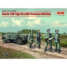 Армейский автомобиль Horch 108 Typ 40 с германской пехотой,Horch 108 Typ 40 with German Infantry(ICM35504 ): Производитель ICM