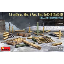 Снаряди MiniArt для гармати Pzgr 7,5 cm. Patr. Kw.K.40 (Stu.K.40): Виробник MiniArt