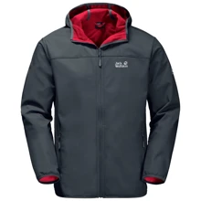 Толстовка Jack Wolfskin Northern Point 1304001-6235 54 темно-серая на молнии с капюшоном: Вид Толстовки