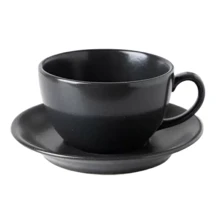 Чашка з блюдцем Porland Seasons Black для чаю 320 мл (213-222134.Bl): Тип Чашка c блюдцем для чая