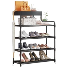 Полка для обуви Stenson 4 яруса 59x21.5x83 см (R97630 black): Тип Подставка для обуви