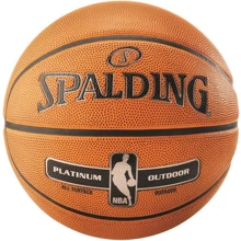 Мяч для игры Spalding NBA Platinum Outdoor баскетбольный размер 7 оранжевый (NBA-PL-OUT_7): Вид Баскетбольные