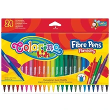 Фломастери Colorino Fibre Pens 24 кольору, лінія 1 мм, (14625PTR / 1): Тип На водній основі
