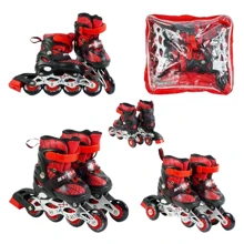 Ролики раздвижные Best Roller колеса PVC 19855-XS (26-28) Красные: Цвет красный