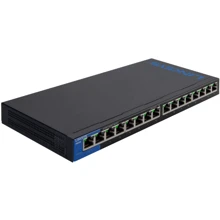 Сетевой коммутатор Linksys LGS116: Порты только Gigabit Ethernet (10/100/1000)