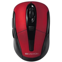 Мишка Canyon CNR-MSOW06R Black/Red: інтерфейс підключення Wireless, USB