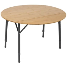 Стол для кемпинга Bo-Camp Poundbury Round 90x90 cm Brown (1404656): Размер 90x90x69 см