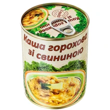 Консервы L'appetit Каша гороховая со свининой 350 г (4820177070134): Вес нетто 350 г