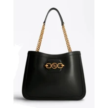 Женская сумка тоут Guess Hensely Girlfriend Tote черная (HWVB8113230-BLA): Пол Женский