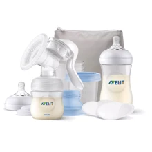 Набор для сцеживания Philips AVENT Молокоотсос механический + аксессуары (SCF430/16): Принцип работы ручной