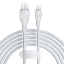 Кабель Baseus USB Cable to Lightning Pudding Series Fast Charging 2.4A 2m White (P10355700221-01): Тип USB Cable - Lightning