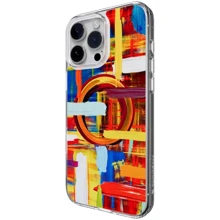 Чехол для iPhone Switcheasy Style M Pattern Shockproof Case Painting (SPH67P275PN24) for iPhone 16 Pro Max: Цвет разноцветный