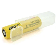 AWT Акумулятор 18650 2600mAh, 40А, BOX (IMR18650-2600-40А): Емкость 2600mAh