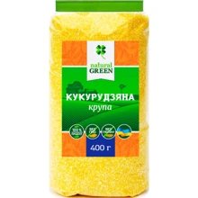 Крупа кукурузная, Natural Green, 400 г (WT3183): Вес нетто 400 г