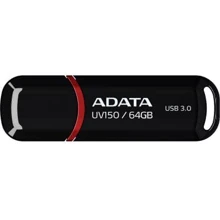 USB-флешка ADATA 64GB UV150 USB 3.0 Black (AUV150-64G-RBK): Стандарт USB USB 3.0