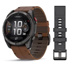 Смарт-часы Garmin Fenix 8 Pro AMOLED 51mm Sapphire Carbon Grey DLC Titanium with Chestnut Leather Band (010-03199-40)