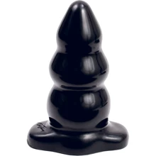 Анальная пробка Tripple Ripple Butt Plug Large, 11.6x6 см, черный: Для кого Унисекс