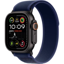 Apple Watch Ultra 2 2024 GPS + Cellular 49mm Black Titanium Case with Blue Trail Loop - S/M UA: Розмір 49mm
