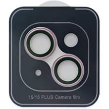 Защитное стекло для iPhone ZK Hawk-Eye Glass Pink for Camera iPhone 15/15 Plus: Тип защиты экрана на камеру
