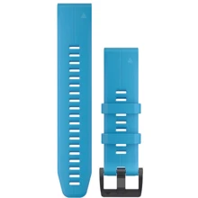 Ремешок Garmin QuickFit 22 Watch Bands Cyan blue silicone (010-12740-03): Цвет синий