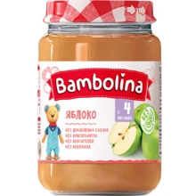 Пюре Bambolina Яблуко 190 г new (4813163001953): Вид Фруктове
