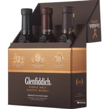 Виски Glenfiddich Mix Pack 3 бутылки по 0.05 л – 12 yo. 15 yo. 18 yo 40% (DDSAT4P115): Объем, л 0.15