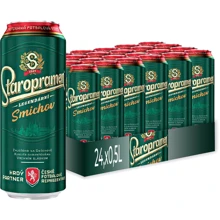 Упаковка пива Staropramen 10 светлое фильтрованное 4.0% 24х0.5 л (8593868110445): Объем, л 12