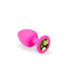 Анальний корок CRYSTAL Pink Silicone Chrysolite, L: Для кого унісекс