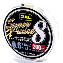 Duel Super X-Wire 8 200m 0.13mm 5.8kg 5Color # 0.6: Тип Шнур
