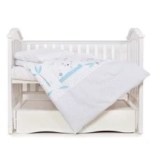 Сменная постель 3 эл. Twins Eco Line 3090-E-024, Koala mint, бирюзовая: Тип постельный комплект
