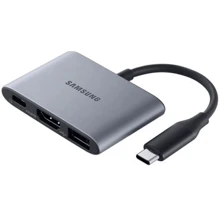 Адаптер Samsung Adapter USB-C to USB-C+HDMI+USB Grey (EE-P3200BJEGWW): Колір серый