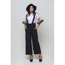 Брюки FLFashion Томик КБТ 1431 42 черные: Сезон Демисезон