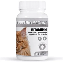 Витамины Unicum Premium Здоровые зубы и кости для котов 100 табл. 50 г/10 (UN-011): Вид Таблетки