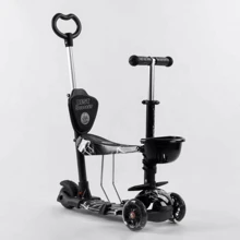 Самокат Best Scooter черный (41405): Количество колес 3