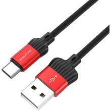Кабель Borofone USB Cable to Lightning Dignity 1m Red (BX28): Тип USB-C - Lightning