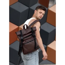 Мужской рюкзак Sambag RollTop LTT шоколадный (24238020m): Пол Мужской