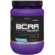 Амінокислота для спорту Ultimate Nutrition Flavored BCAA 12,000 Powder 228 g /30 servings/ Blue Raspberry: Смак Блакитна малина