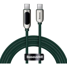 Кабель Baseus Cable USB-C to USB-C Display 100W 2m Green (CATSK-C06): Тип USB-C - USB-C