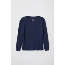 Лонгслів H & M 5379616 134-140 см темно-синій: Тип Лонгсліви