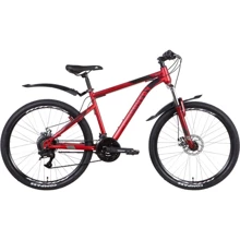 Велосипед Discovery TREK AM DD 2022 М 26" красный (OPS-DIS-26-481): Материал рамы Сталь