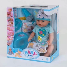 Пупс Baby Love функциональный с аксессуарами (BL 034 B): Производитель Baby Love